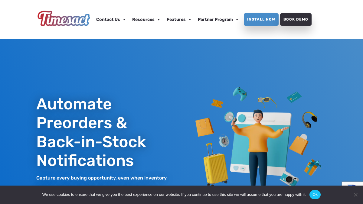 timesact.com 官网首页截图