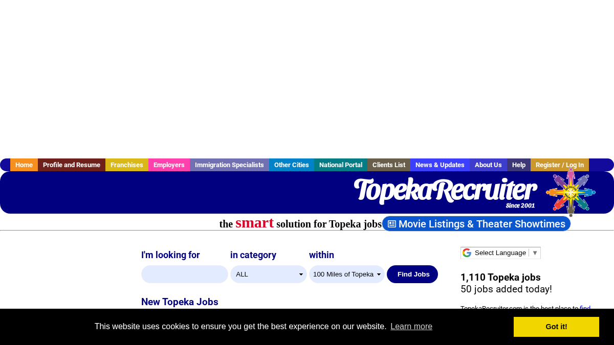 topekarecruiter.com 官网首页截图
