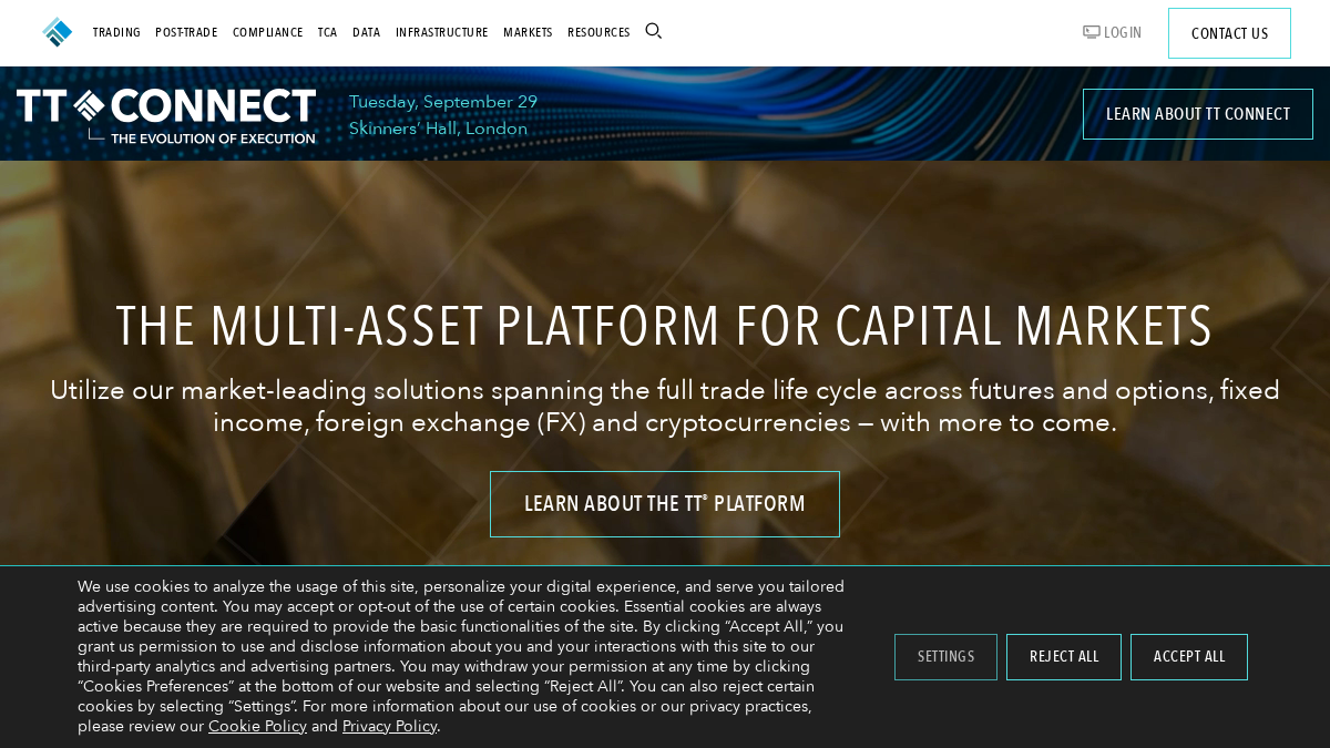 tradingtechnologies.com 官网首页截图