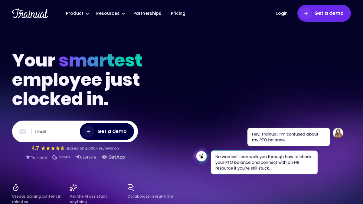trainual.com 官网首页截图