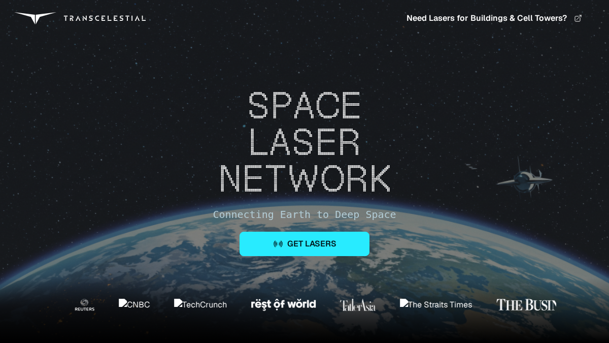 transcelestial.space 官网首页截图
