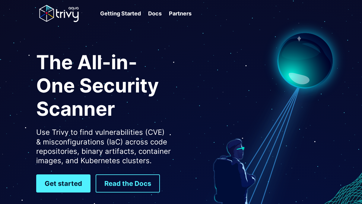 trivy.dev 官网首页截图