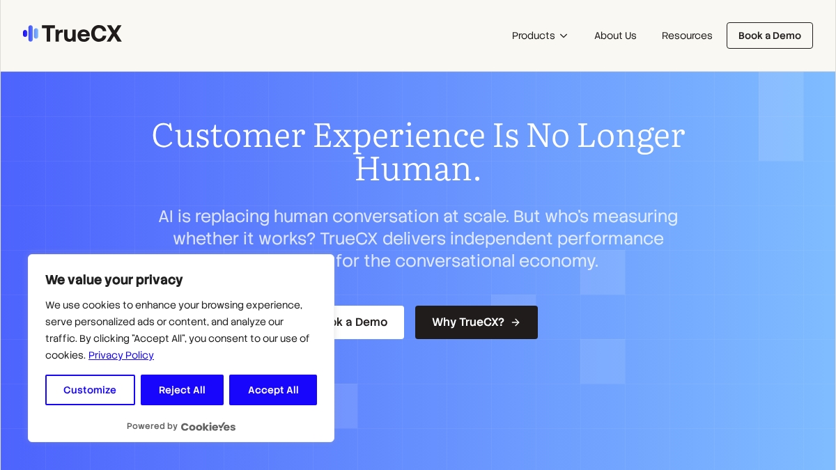truecx.com 官网首页截图