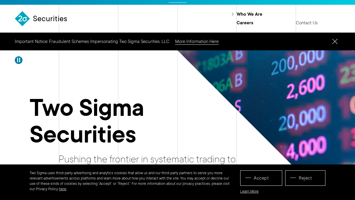 twosigmasec.com 官网首页截图