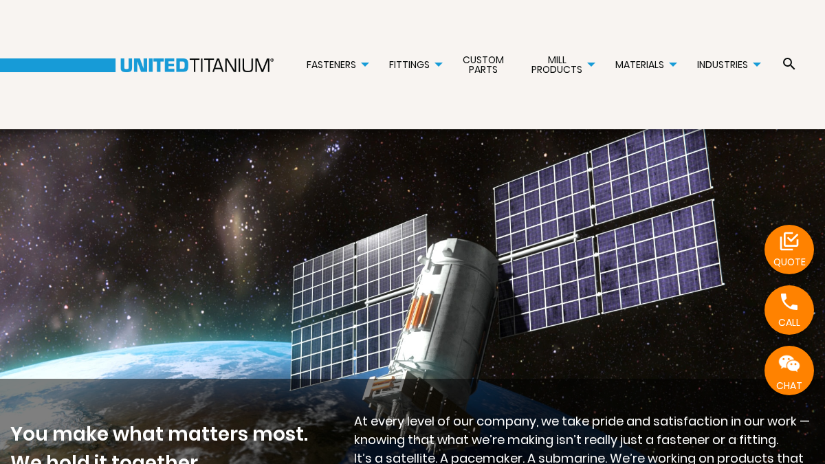 unitedtitanium.com 官网首页截图