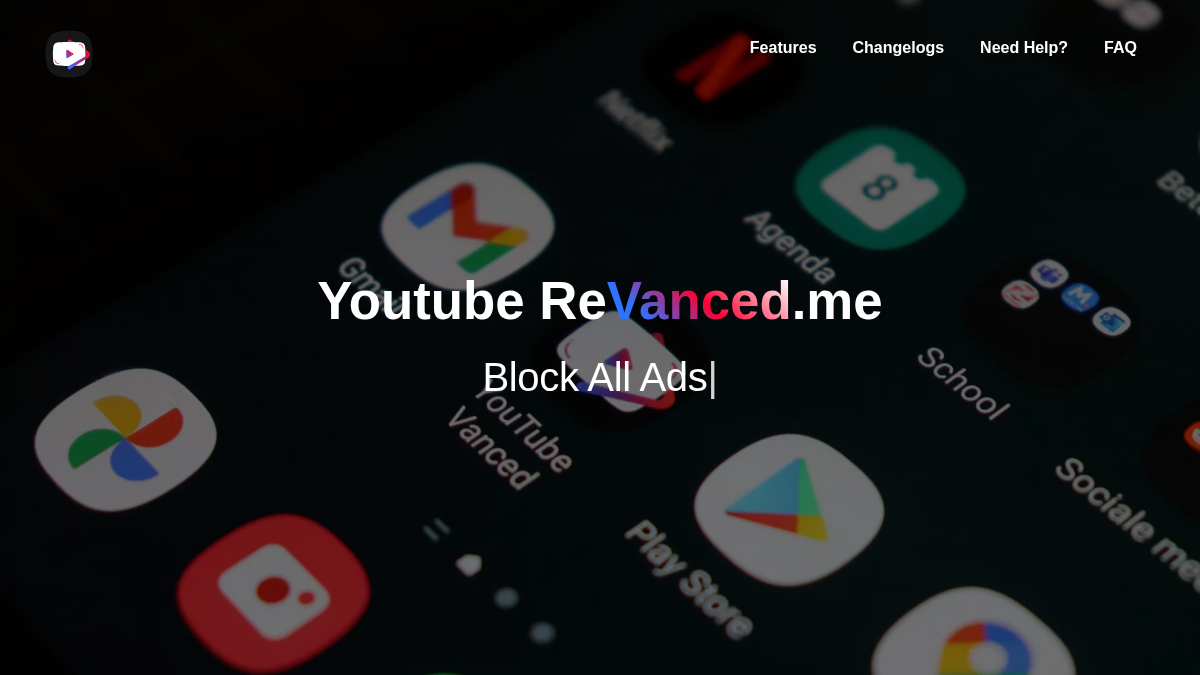 vanced.me 官网首页截图