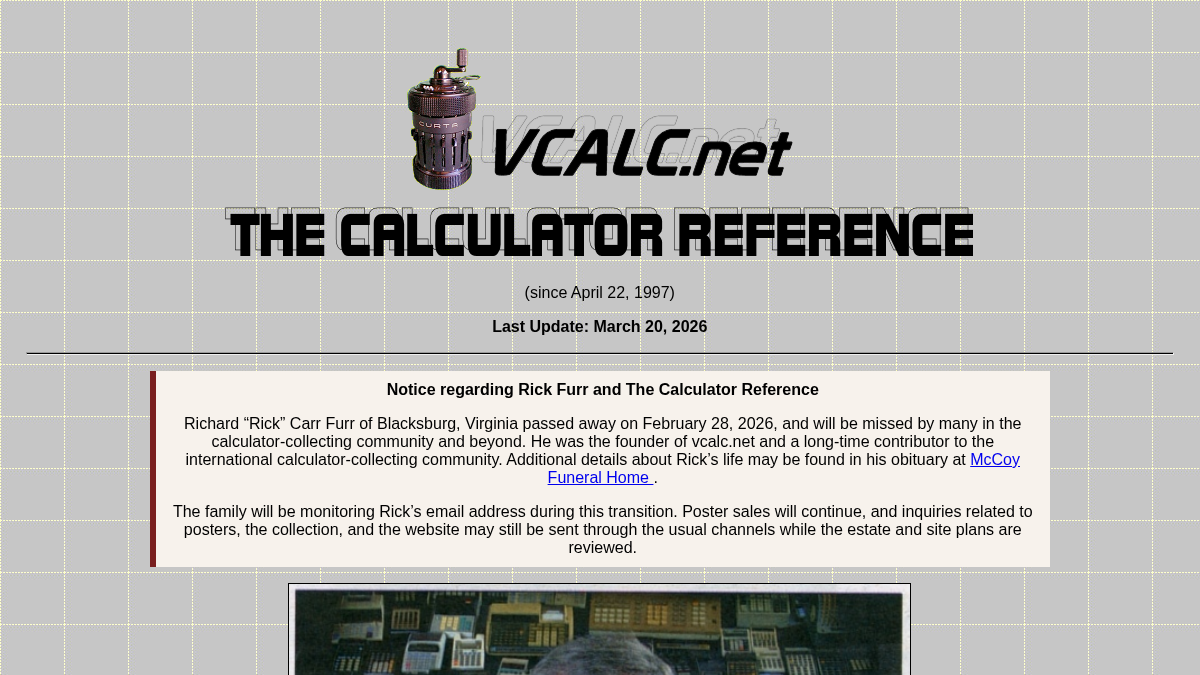 vcalc.net 官网首页截图