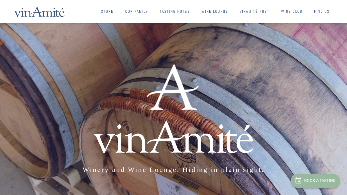 vinamitecellars.com 官网首页截图