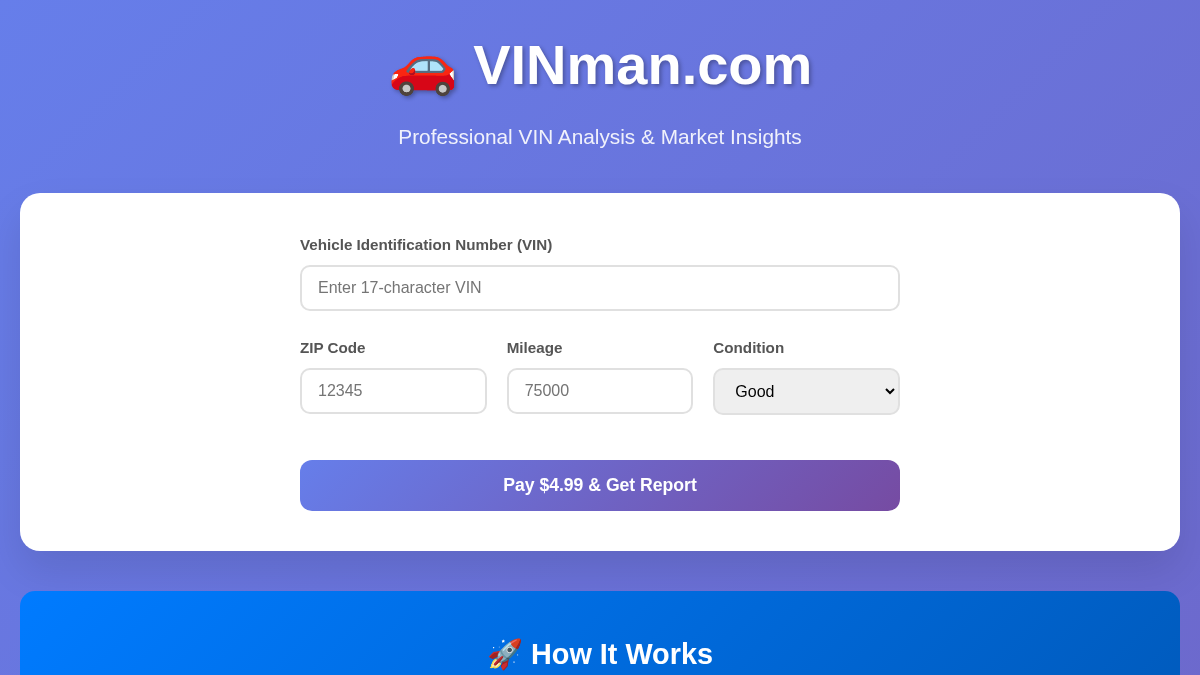 vinman.com 官网首页截图