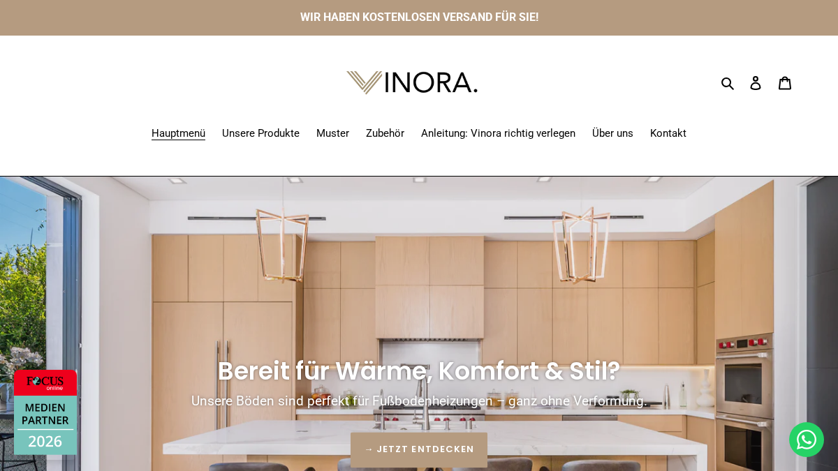 vinora.de 官网首页截图