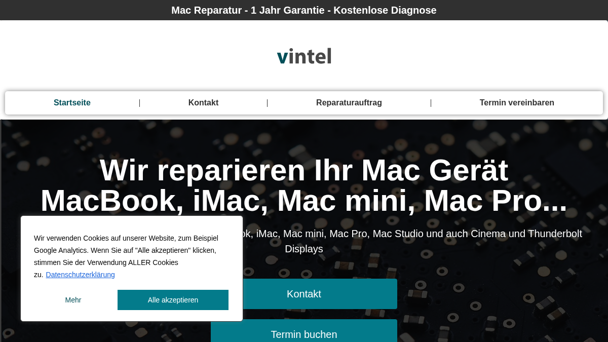 vintel.de 官网首页截图