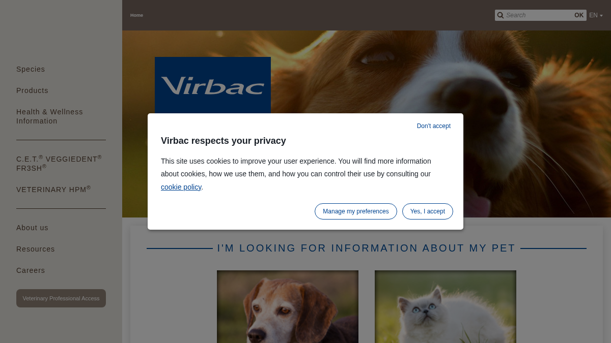 virbac.ca 官网首页截图