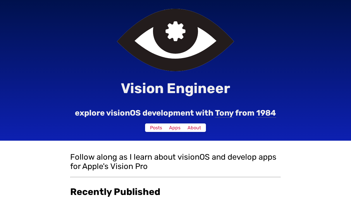 vision.engineer 官网首页截图