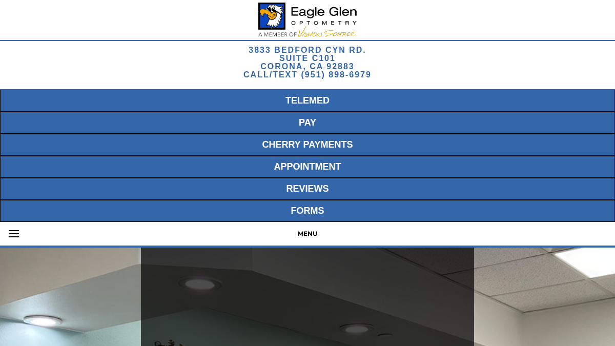 visionsource-eagleglen.com 官网首页截图