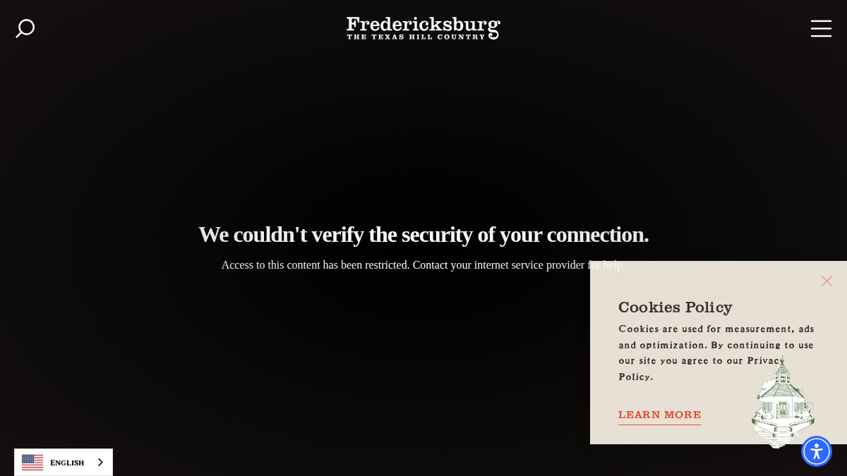 visitfredtx.org 官网首页截图