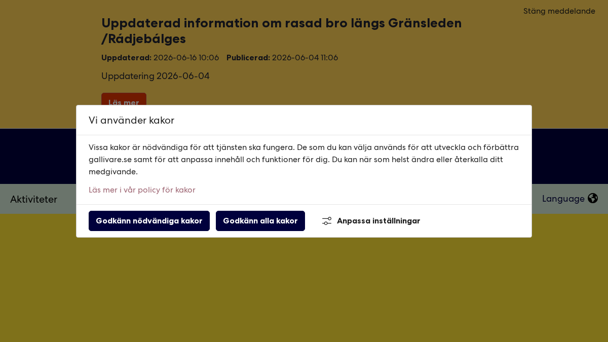visitgallivare.se 官网首页截图