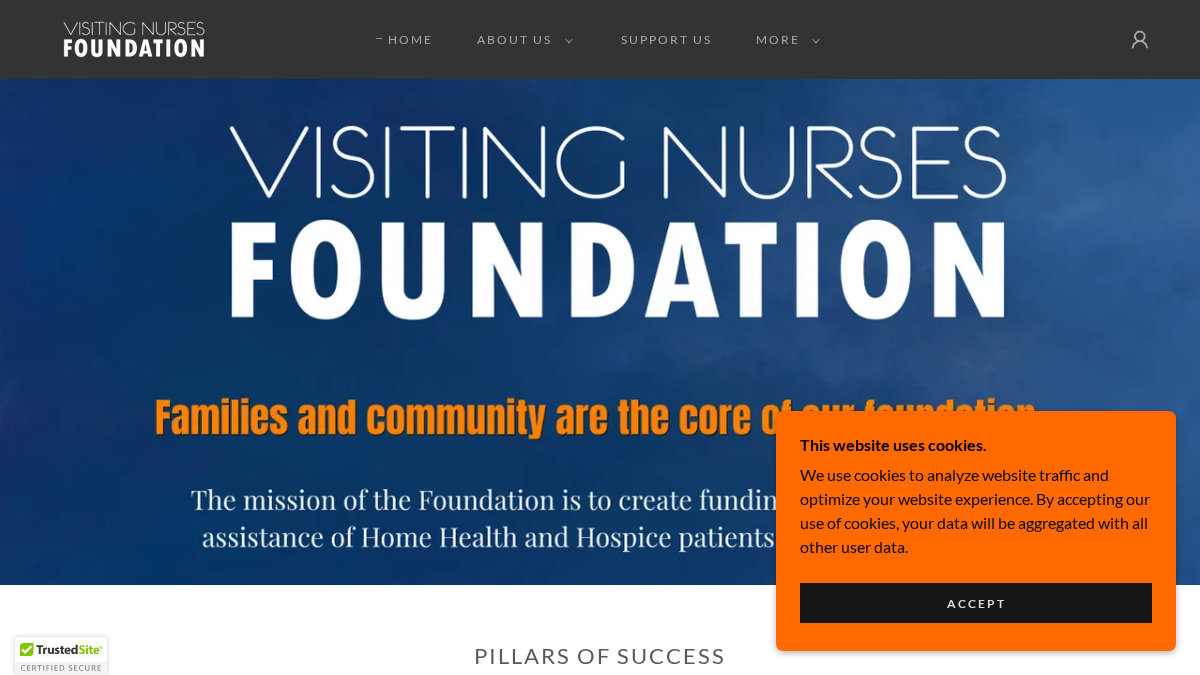 visitingnursesfoundation.com 官网首页截图