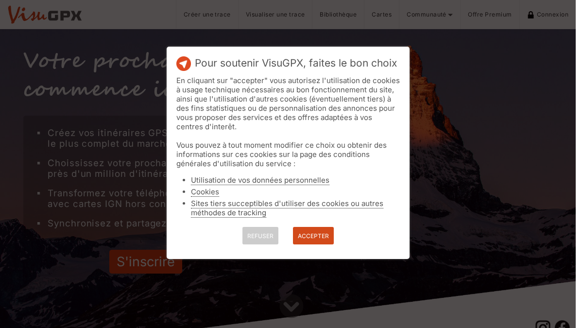 visugpx.com 官网首页截图