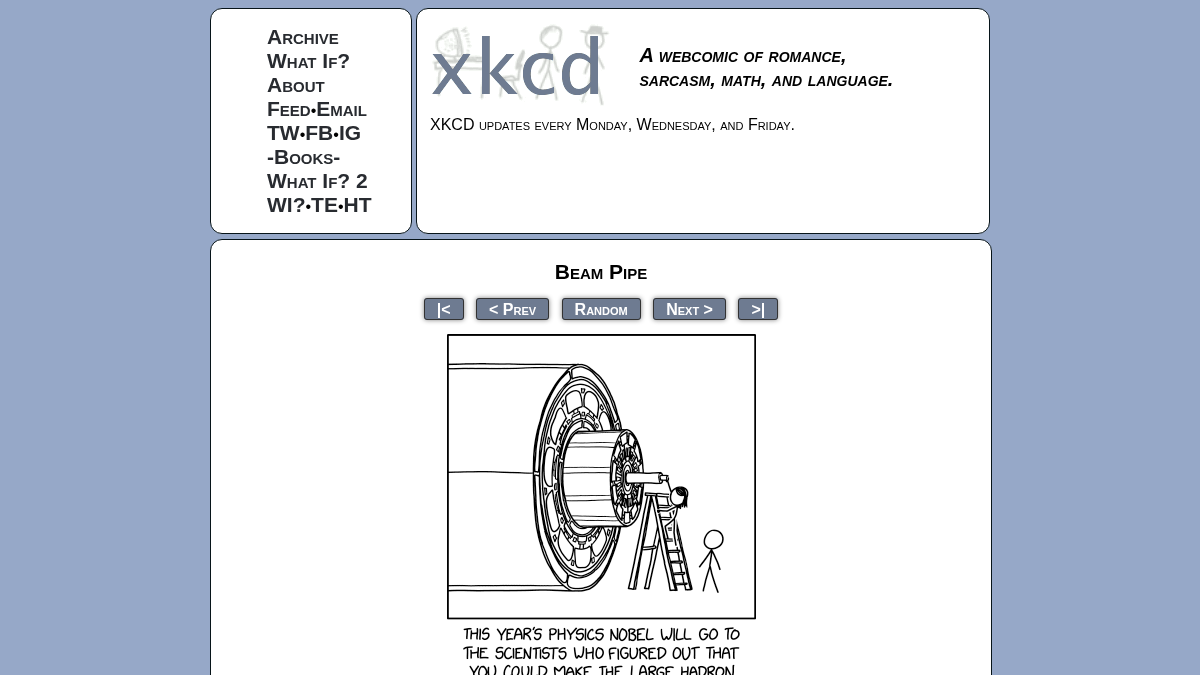 xkcd.com 官网首页截图