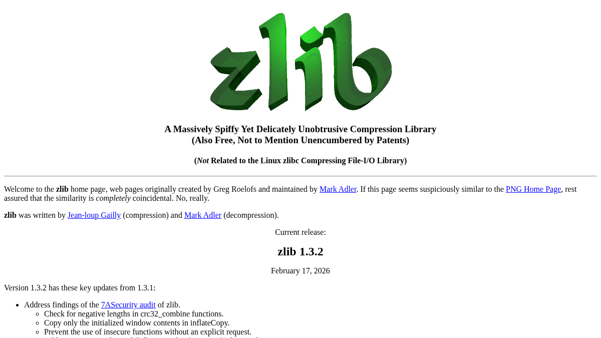 zlib.net 官网首页截图